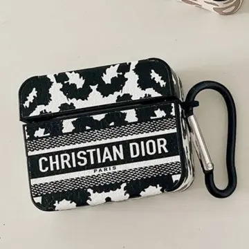 کاور ایرپاد Christian dior سفید مشکی پلنگی A1219