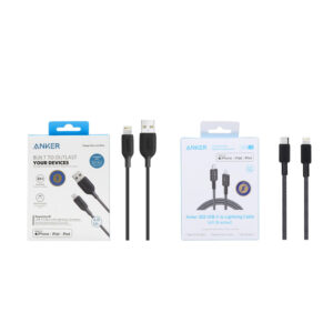 A80F5H11 Anker 544 USB-C to USB-C Cable 3ft Black + A8812H11 Anker (18ماه گارانتی شرکتی)
