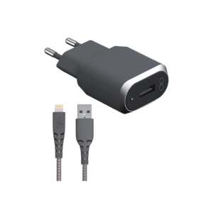 شارژر دیواری فورس مدل FPCSMFIN1.2MG به همراه کابل USB-A به لایتنینگ