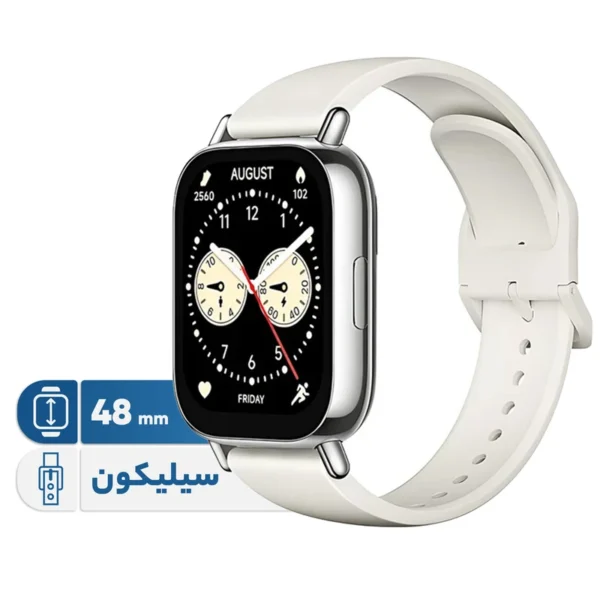 ساعت هوشمند شیائومی مدل Redmi Watch 5 Lite دارای قابلیت های قابلیت مکالمه از طریق بلوتوث بند سیلیکون - تصویر 1