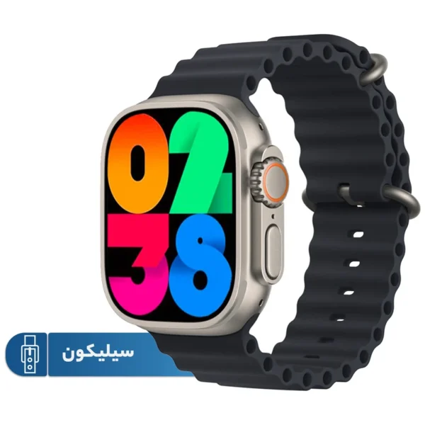 ساعت هوشمند مدل اولترا T1000 دارای قابلیت های قابلیت مکالمه مستقیم، قابلیت مکالمه از طریق بلوتوث، ضد آب بند سیلیکون - تصویر 1