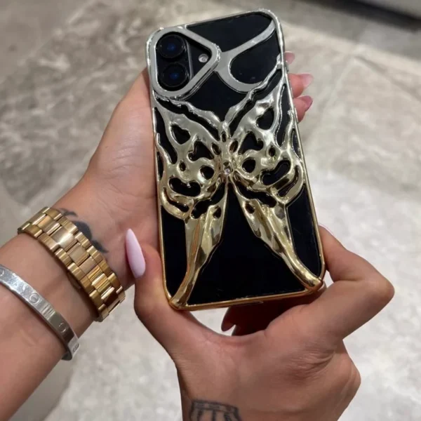قاب butterfly mesh رنگ طلایی کد C4112 - تصویر 1
